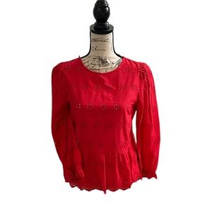 Madewell Red Blouse